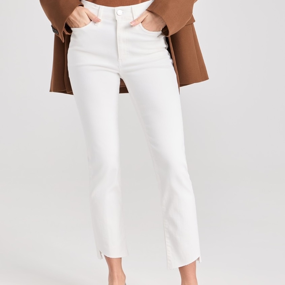 FRAME Le High Straight White Denim Size 26
